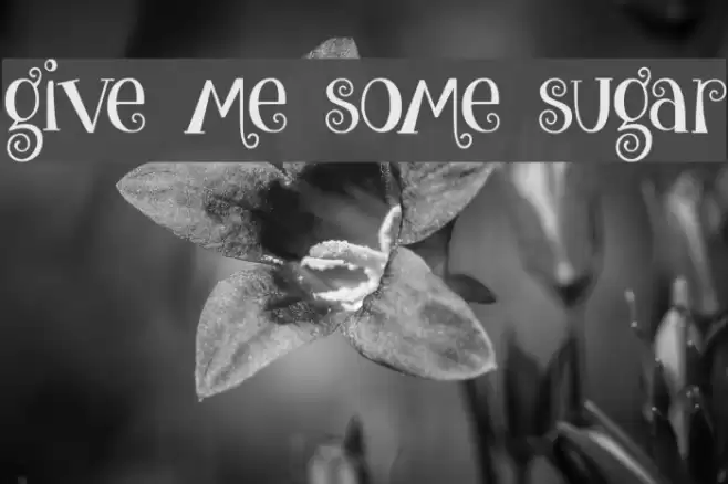 give me some sugar Font examples