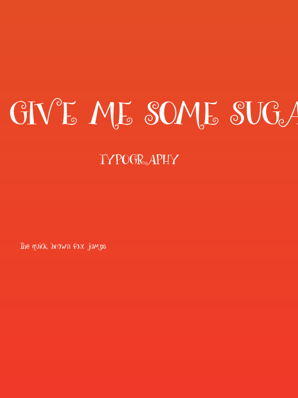 give me some sugar Poster