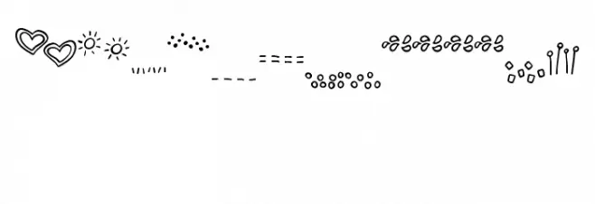 GJ-Garden Gnome Doodles Regular Font OTHER CHARS