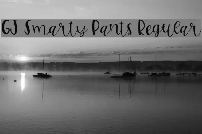 GJ Smarty Pants Regular Font examples