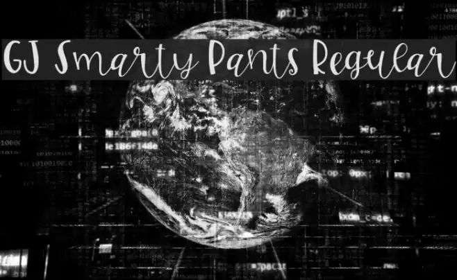 GJ Smarty Pants Regular Font examples