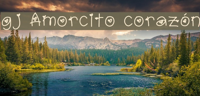 gj Amorcito corazón Font examples