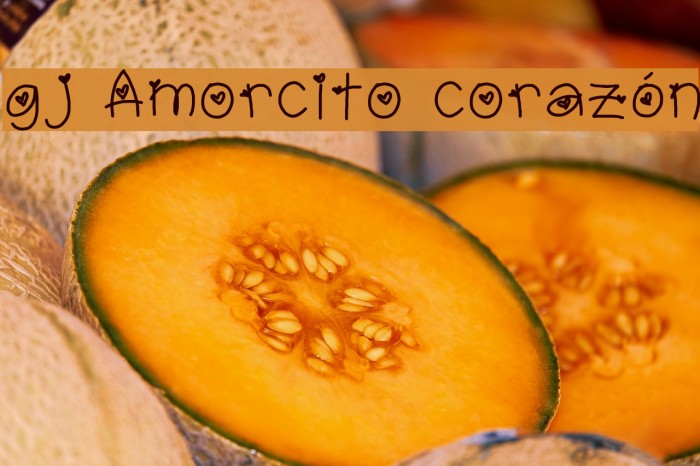 gj Amorcito corazón Font examples