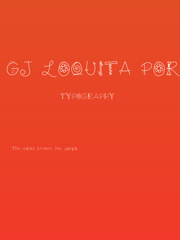gj loquita por ti Poster
