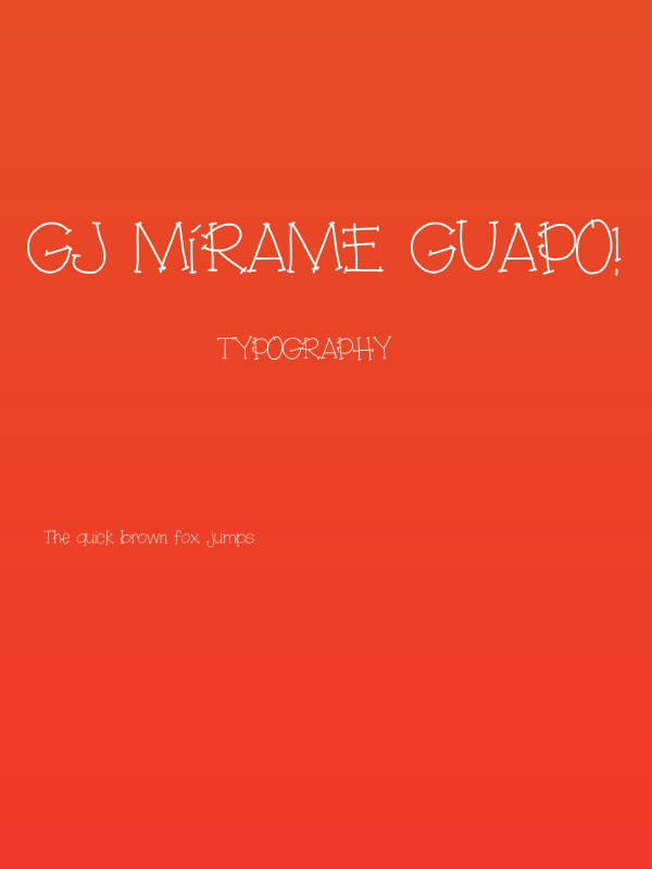 gj mírame guapo! Poster