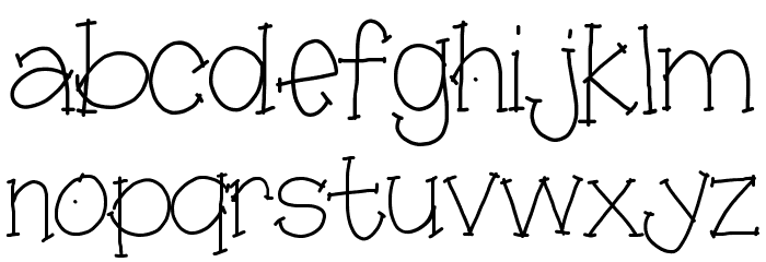 gj mírame guapo! Font LOWERCASE