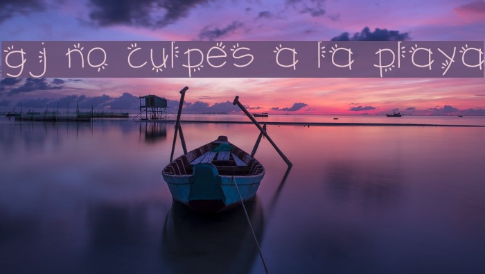 gj no culpes a la playa Font examples