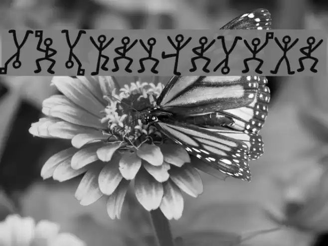 GL-DancingMen Font examples