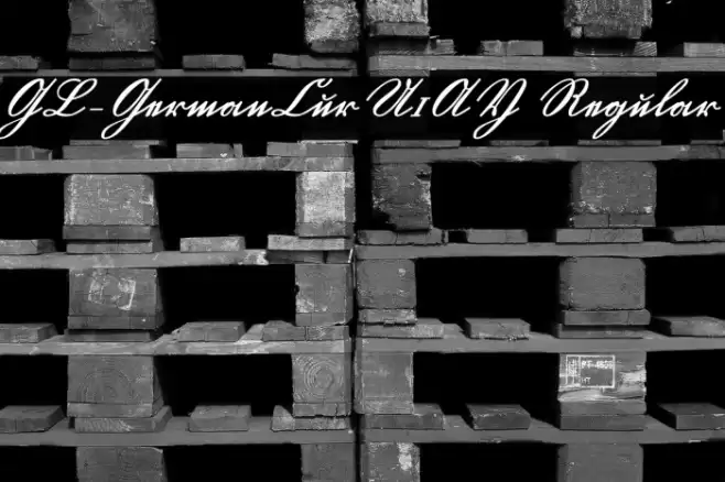 GL-GermanCurU1AY Regular Font examples