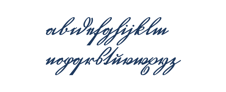 GL-GermanCurU1AY Regular Lowercase