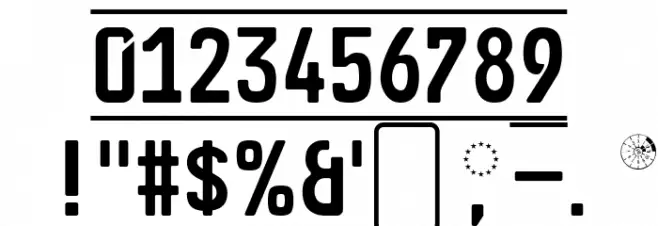 GL-Nummernschild-Eng Font OTHER CHARS