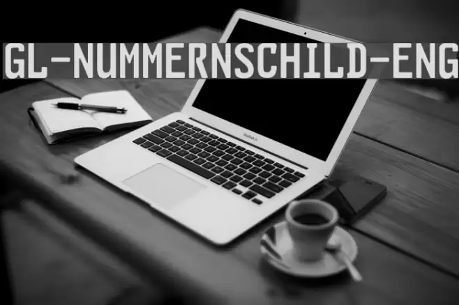 GL-Nummernschild-Eng Font examples