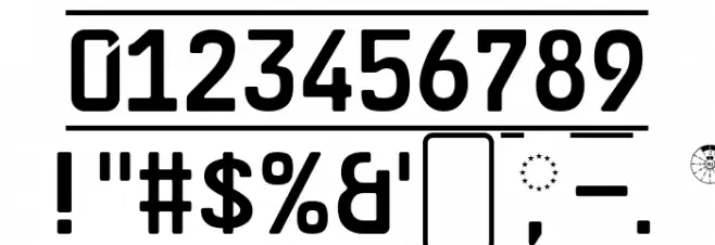GL-Nummernschild-Mtl-Italic Font OTHER CHARS