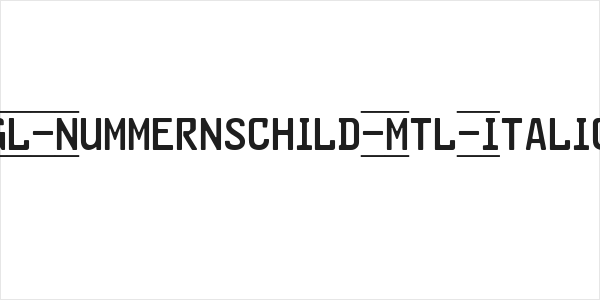 GL-Nummernschild-Mtl-Italic Logo