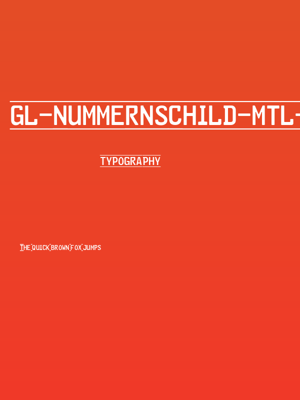 GL-Nummernschild-Mtl-Italic Poster