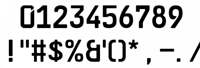 GL-Nummernschild-Mtl Font OTHER CHARS