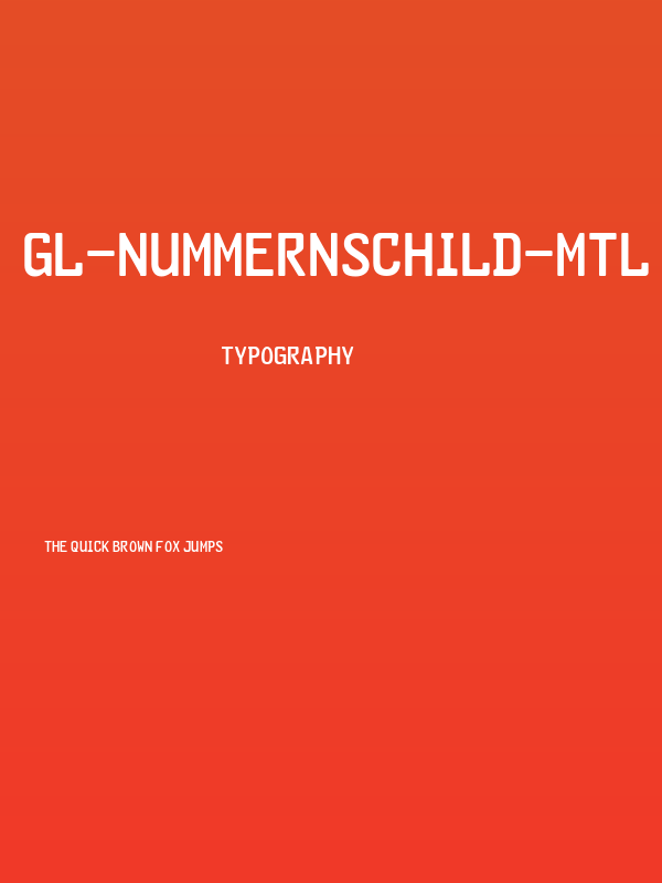 GL-Nummernschild-Mtl Poster