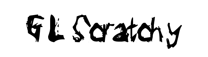 GL Scratchy  フリーフォントのダウンロード