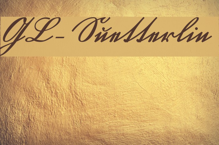 GL-Suetterlin Font examples
