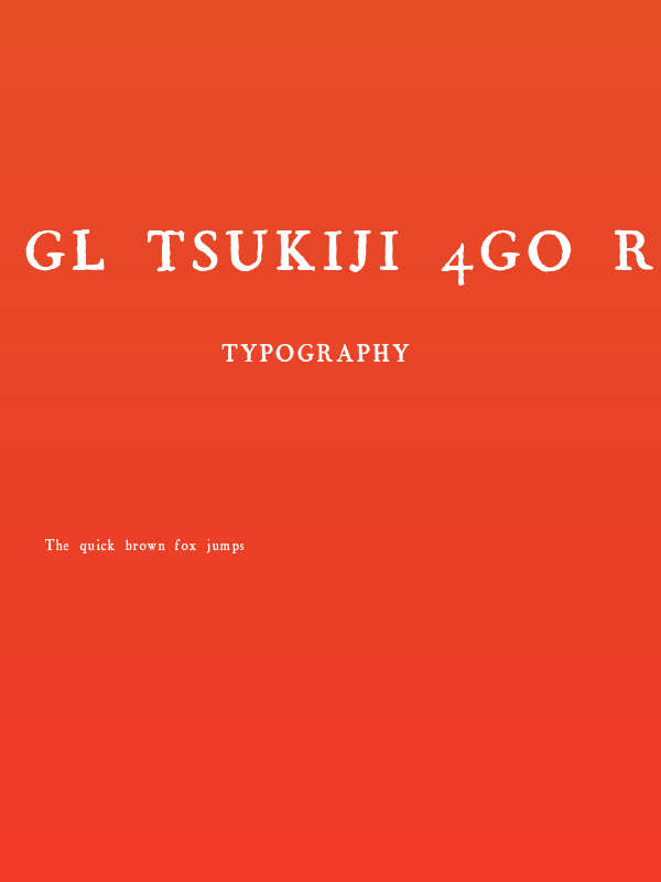 GL-Tsukiji-4go Regular Poster