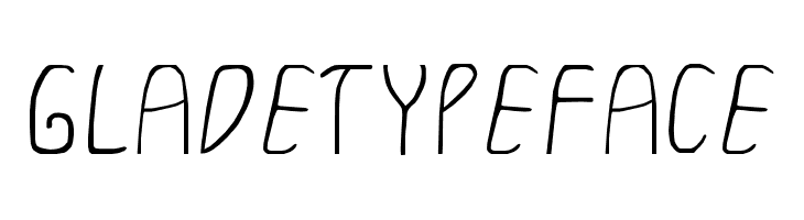 GLADETYPEFACE  フリーフォントのダウンロード