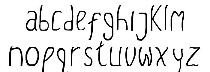 GLADETYPEFACE Font LOWERCASE