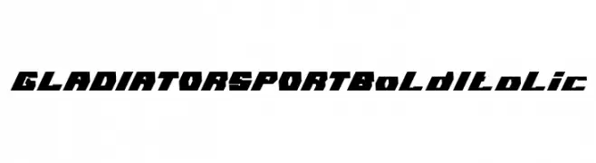 GLADIATOR SPORT Bold Italic  Fuentes Gratis Descargar