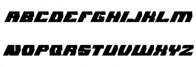 GLADIATOR SPORT Bold Italic Шрифта ВЕРХНИЙ