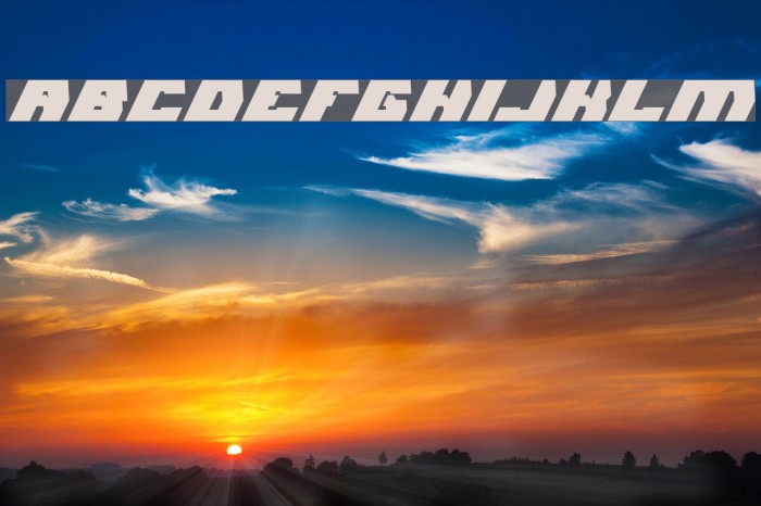 GLADIATOR SPORT Bold Italic Example 1