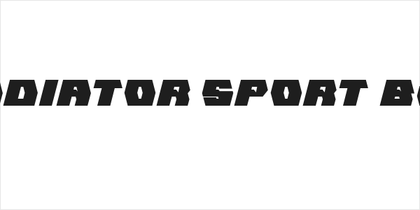 GLADIATOR SPORT Bold Logo