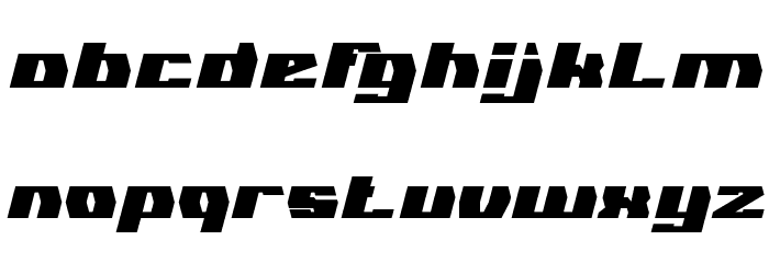 GLADIATOR SPORT Bold Font LOWERCASE