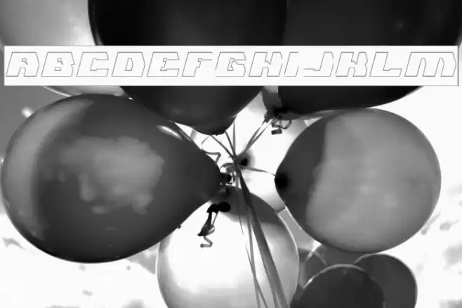 GLADIATOR SPORT-Hollow-Inverse Font examples