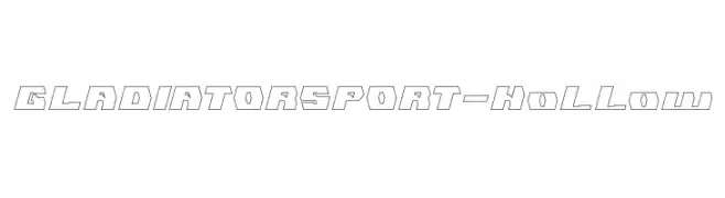 GLADIATOR SPORT-Hollow  Descarca Fonturi Gratis