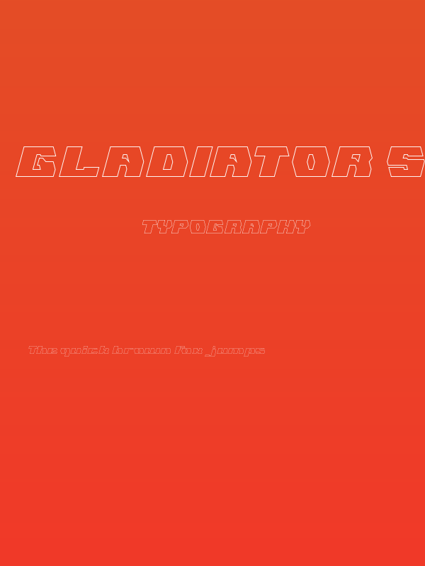 GLADIATOR SPORT-Hollow Poster