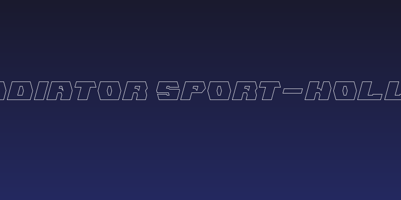 GLADIATOR SPORT-Hollow Social Header