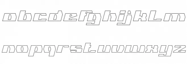 GLADIATOR SPORT-Hollow 字体 小写