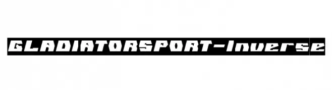 GLADIATOR SPORT-Inverse  تنزيل الخطوط