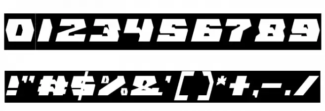 GLADIATOR SPORT-Inverse Font OTHER CHARS