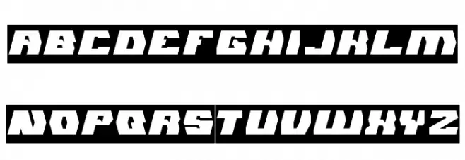GLADIATOR SPORT-Inverse Schriftart Groß