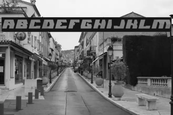 GLADIATOR SPORT-Inverse Font examples