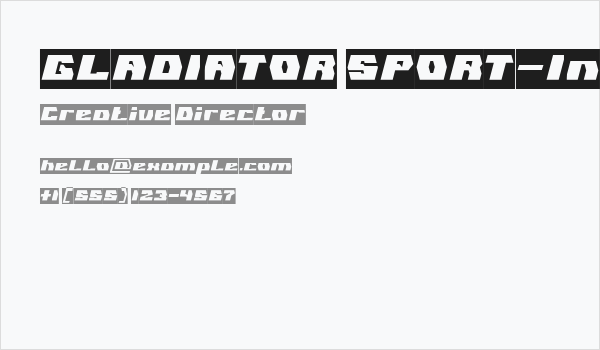 GLADIATOR SPORT-Inverse Business Card