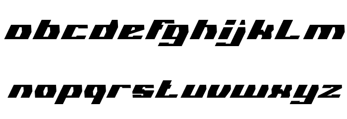 GLADIATOR SPORT Italic Font LOWERCASE