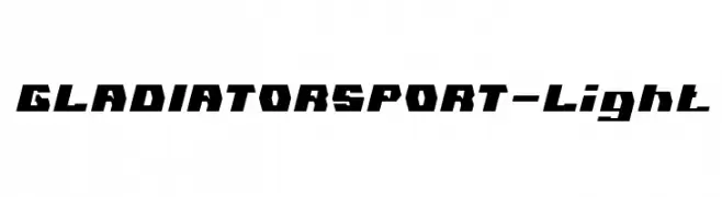 GLADIATOR SPORT-Light  Descarca Fonturi Gratis