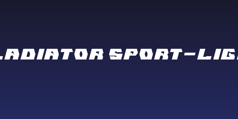 GLADIATOR SPORT-Light Social Header