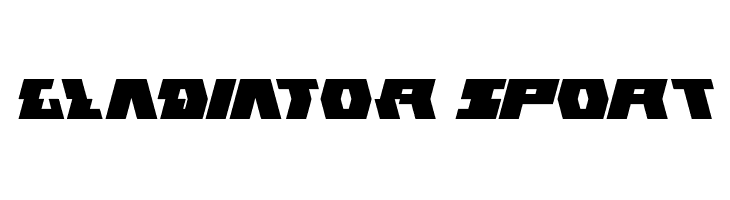 GLADIATOR sport  Free Fonts Download