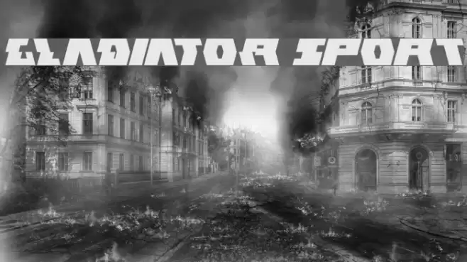 GLADIATOR sport Font examples
