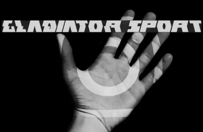 GLADIATOR sport Font examples