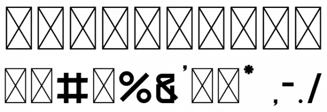 GLADIATORRegular Font OTHER CHARS