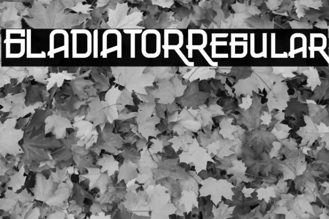 GLADIATORRegular Font examples