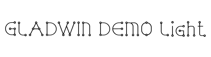 GLADWIN DEMO Light  Free Fonts Download